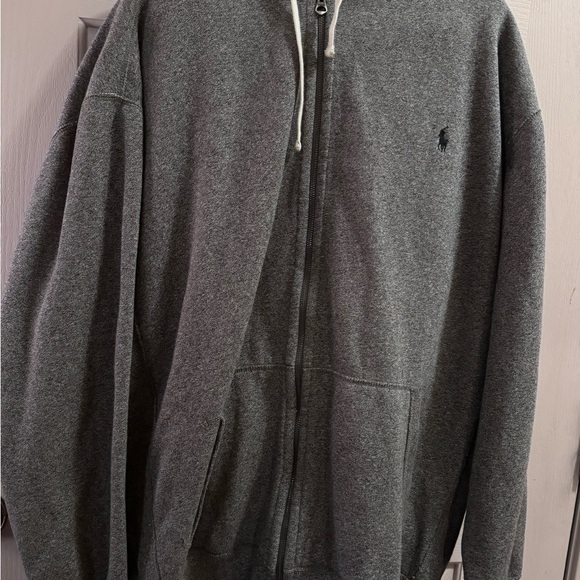 Polo Ralph Lauren Heavy Full Zip 2XLT Hoodie & LT Pants Gray Men's Blue Pony